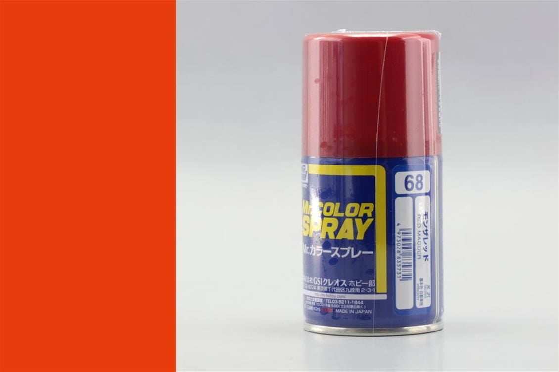 Gunze S068 100 ml. Madder Red, Sprey Mr.Color Serisi Maket Boyası