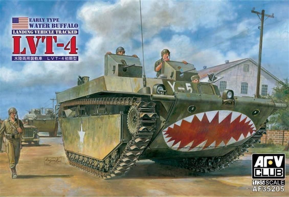 AFV Club AF35205 1/35 US Water Buffalo LVT-4 Early Type Tank Demonte Plastik Maketi