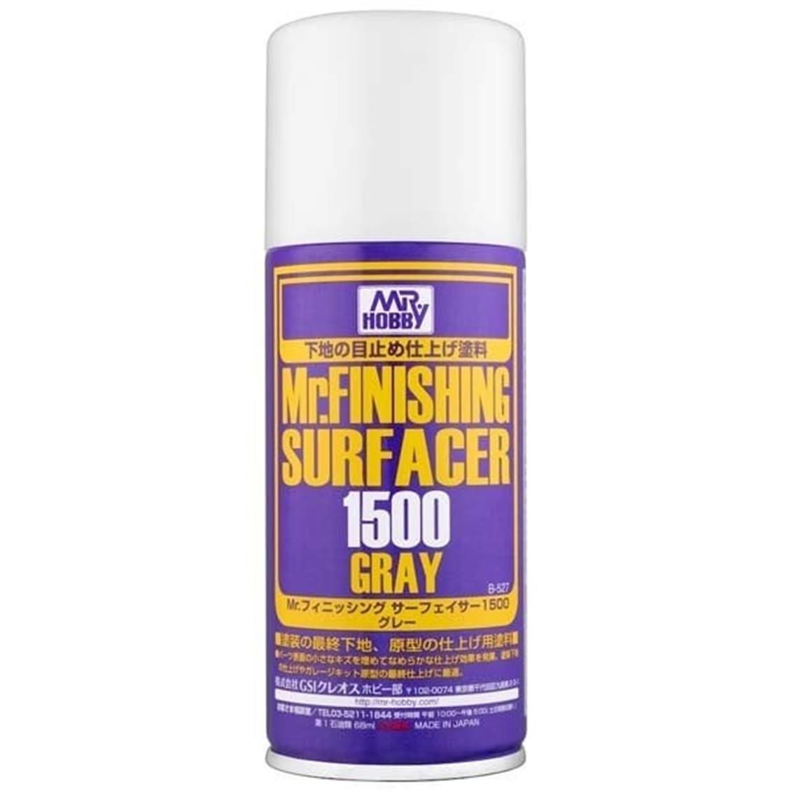 Gunze B527 170 ml. Mr.Finishing Surfacer 1500, Gri, Sprey Astar Maket Boyası
