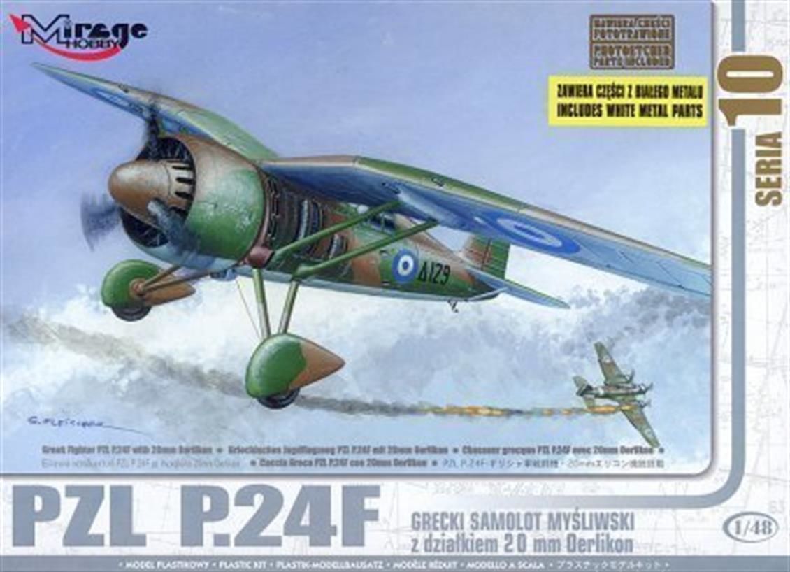 48107 1/48 GREEK FIGHTER PZL.P.24F WITH 20MM OERLI