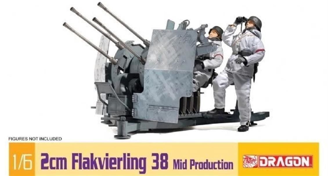 Dragon 75018 1/6 Ölçek 2cm Flakvierling 38 Uçaksavar Topu Plastik Model Kiti