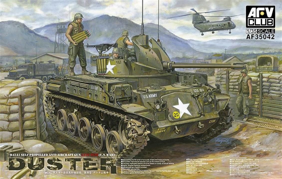 AFV Club AF35042 1/35 M42 Kundağı Motorlu Uçaksavar Tankı Demonte Plastik Maketi
