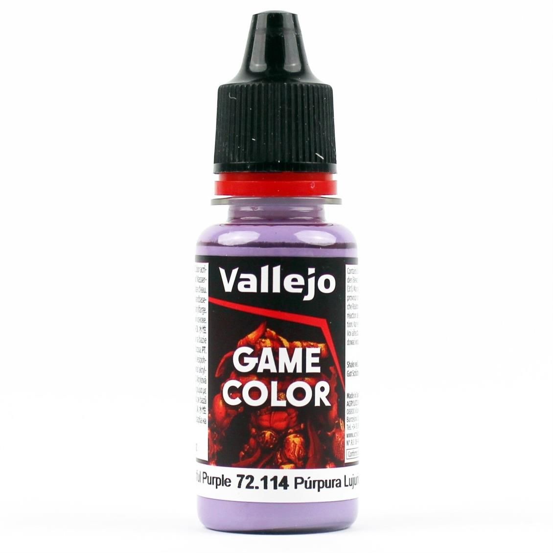 Vallejo 72114 18 ml. Lustful Purple, Game Color Serisi Model Boyası