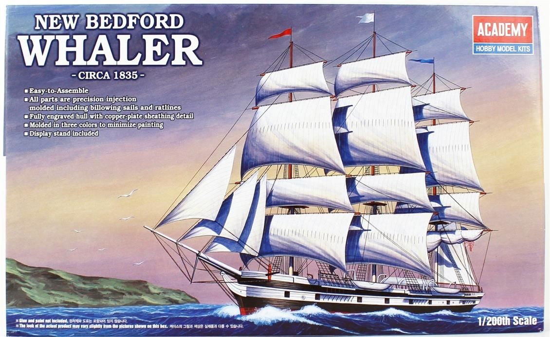 Academy 14204 1/200 New Bedford Whaler Yelkenli Gemisi Demonte Plastik Maketi