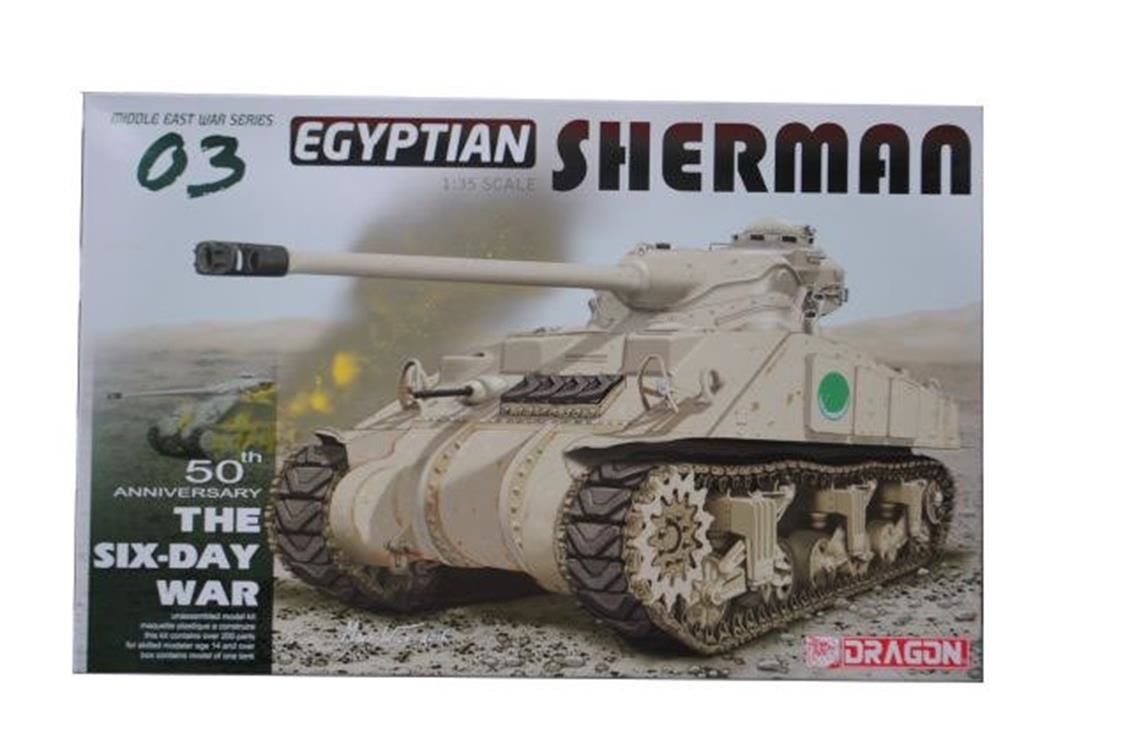 Dragon 3570 1/35 Ölçek Mısır Sherman Tank Plastik Model Kiti