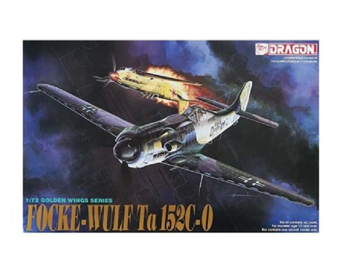 Dragon 5007 1/72 Ölçek Focke-Wulf Ta152C-0 Savaş Uçağı Plastik Model Kiti