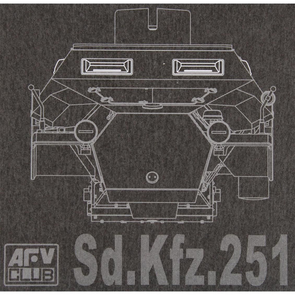 AFV Club AC35005 1/35 Sd. Kfz.251 Şeffaf Periskop Demonte Plastik Maketi