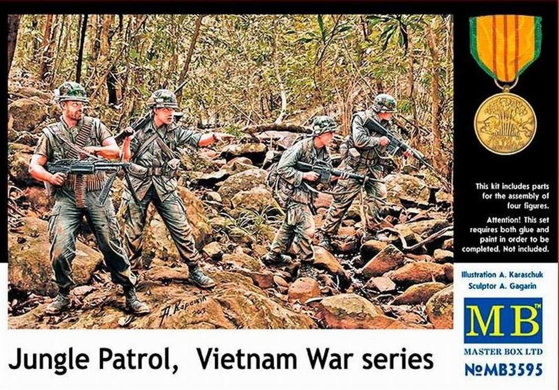 3595 1/35 JUNGLE PATROL, VİETNAM WAR SERİES