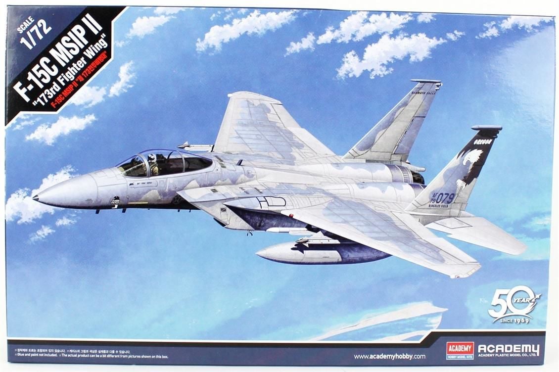 Academy 12506 1/72 F-15C MSIP II (173rd Fighter Wing) Savaş Uçağı Demonte Plastik Maketi