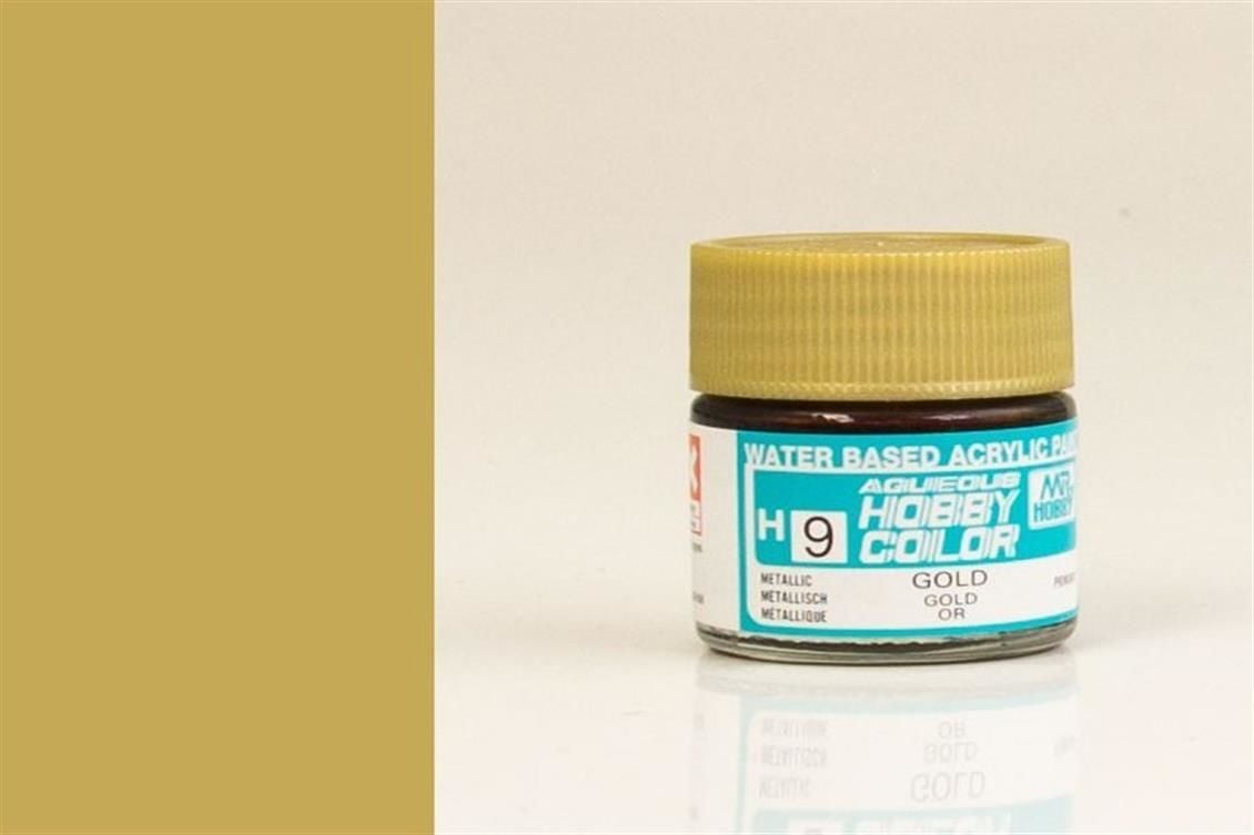 Gunze H009 10 ml. Gold, Aqueous Serisi Maket Boyası