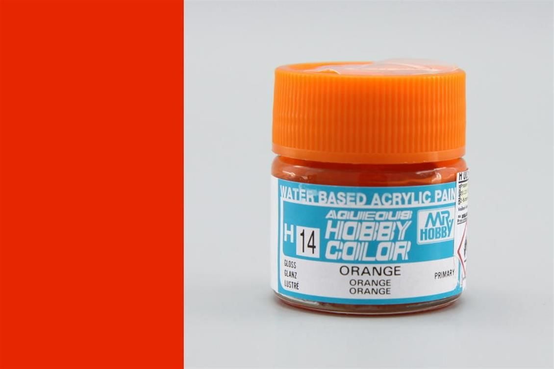 Gunze H014 10 ml. Orange, Aqueous Serisi Maket Boyası
