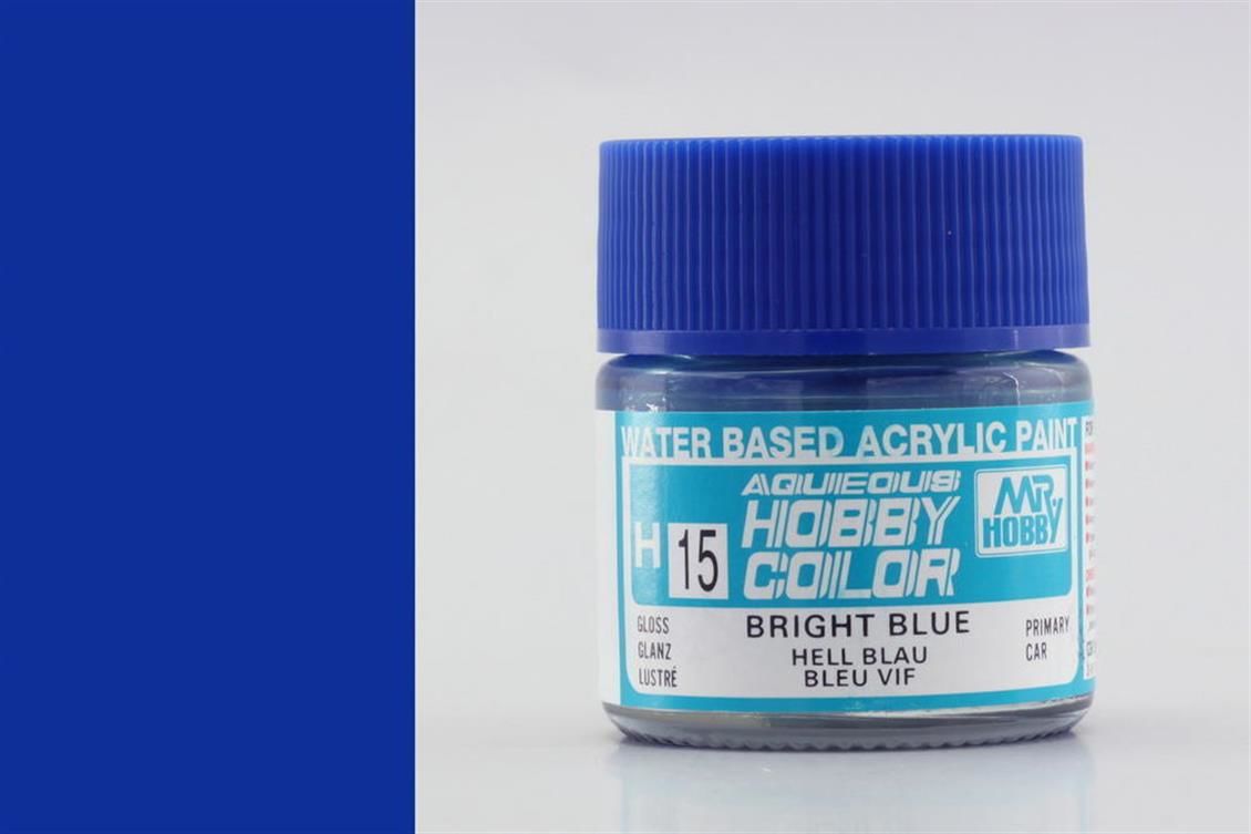 Gunze H015 10 ml. Bright Blue, Aqueous Serisi Maket Boyası