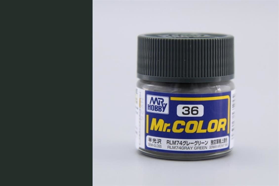 Gunze C036 10 ml. RLM74 Gray Green, Mr.Color Serisi Maket Boyası