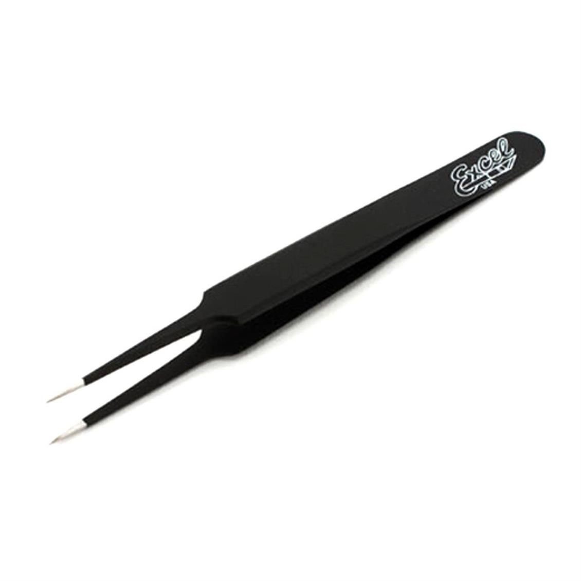 30421 4.5 İNCH STRAİGHT POİNT TWEEZERS (BLACK)