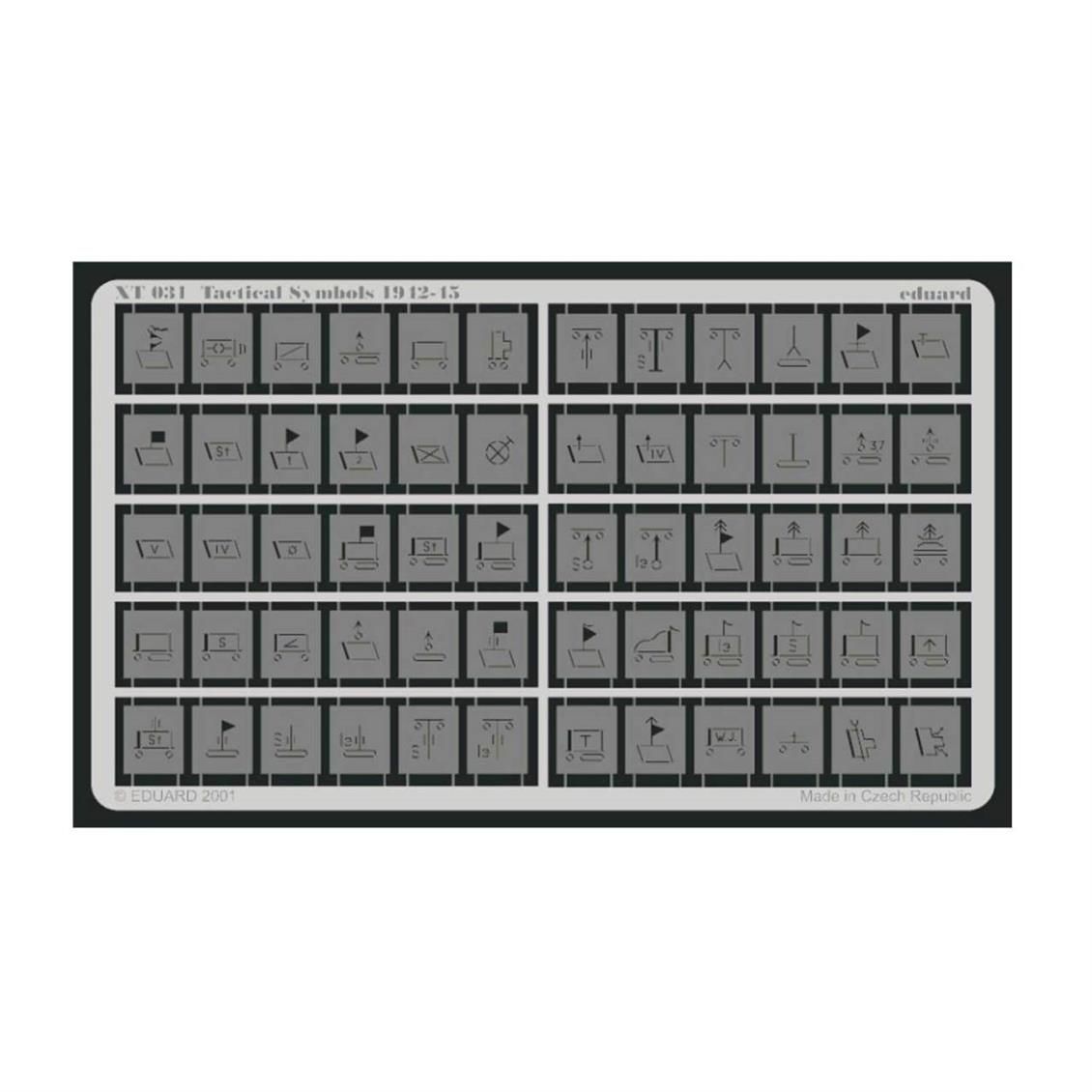 EDUARD XT031 1/35 Tactical Symbols 1942-45 Maket D