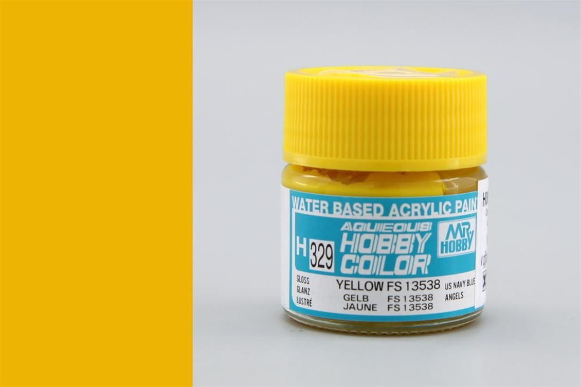 Gunze H329 10 ml. Yellow FS 13538, Aqueous Serisi Maket Boyası