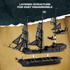 The Black Pearl Korsan Gemisi Puzzle Maket