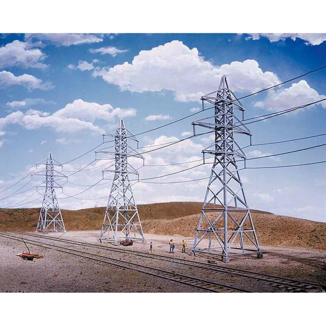 Faller 533121 1/220 Enerji Nakil Direkleri ( 4 Adet ) Demonte Plastik Maketi