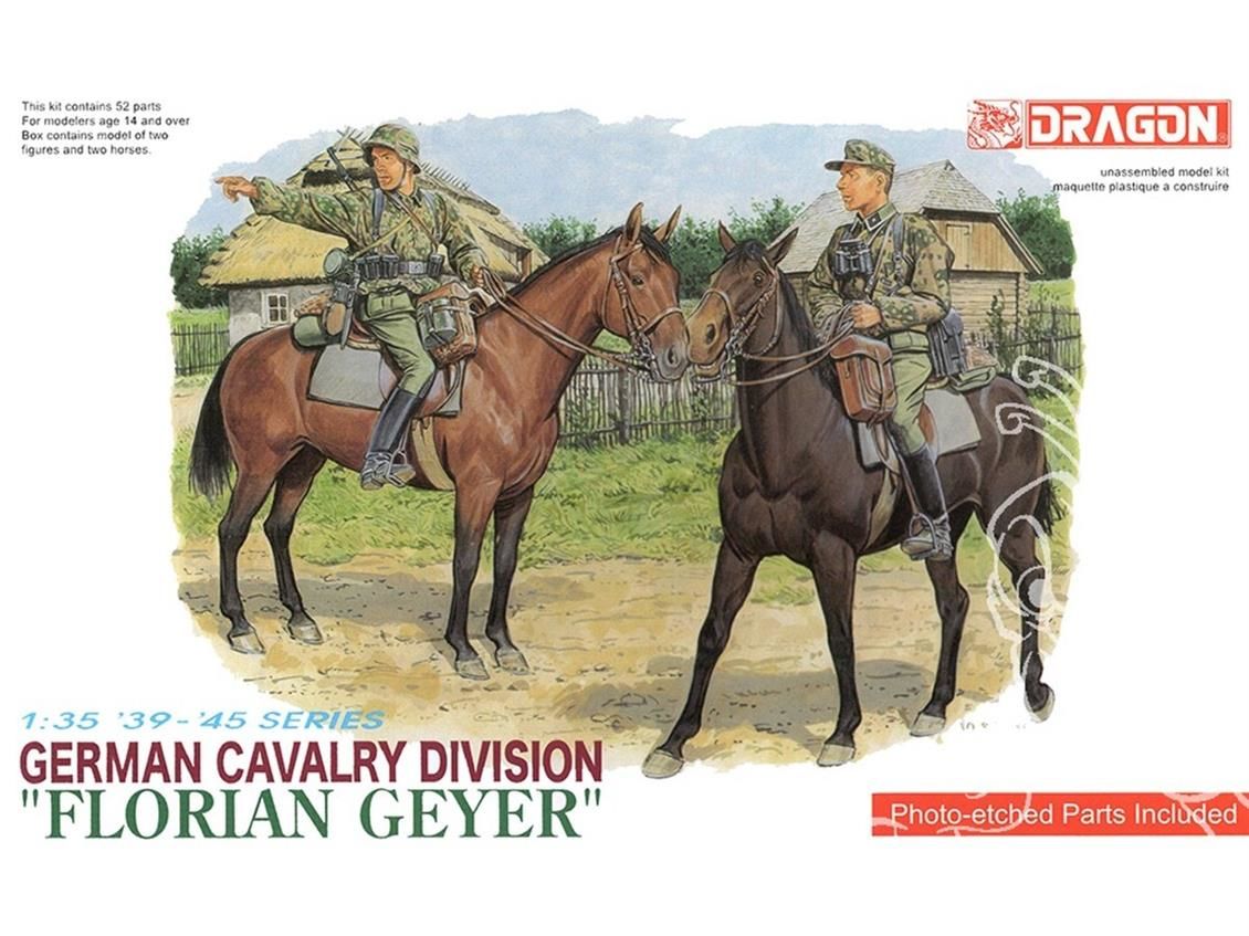 Dragon 6046 1/35 Ölçek Alman Süvari Birliği (Florian Geyer) Asker Birliği Plastik Model Kiti