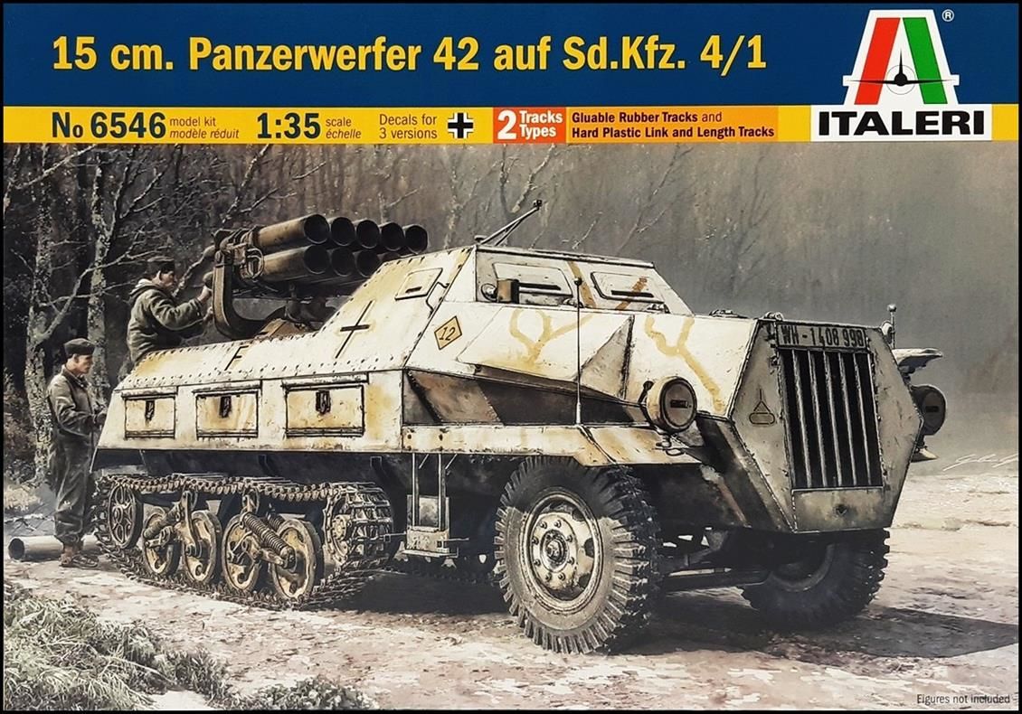 Italeri 6546S 1/35 15 cm. Panzerwerfer 42 auf Sd.Kfz. 4/1 Yarı Paletli Tanksavar Aracı Demonte Plastik Maketi