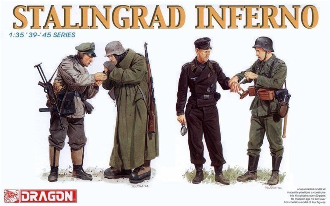 Dragon 6343 1/35 Ölçek Stalingadr Cehennemi Asker Figürleri Plastik Model Kiti