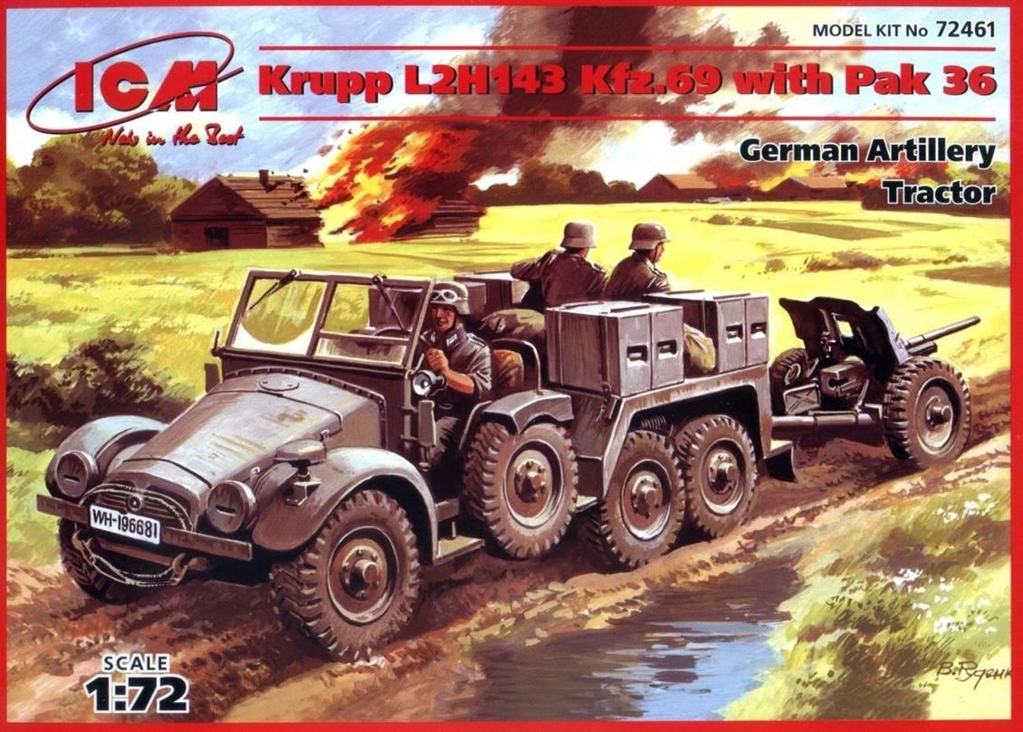 72461 1/72 Krupp L2H143 Kfz.69 with Pak 36 German