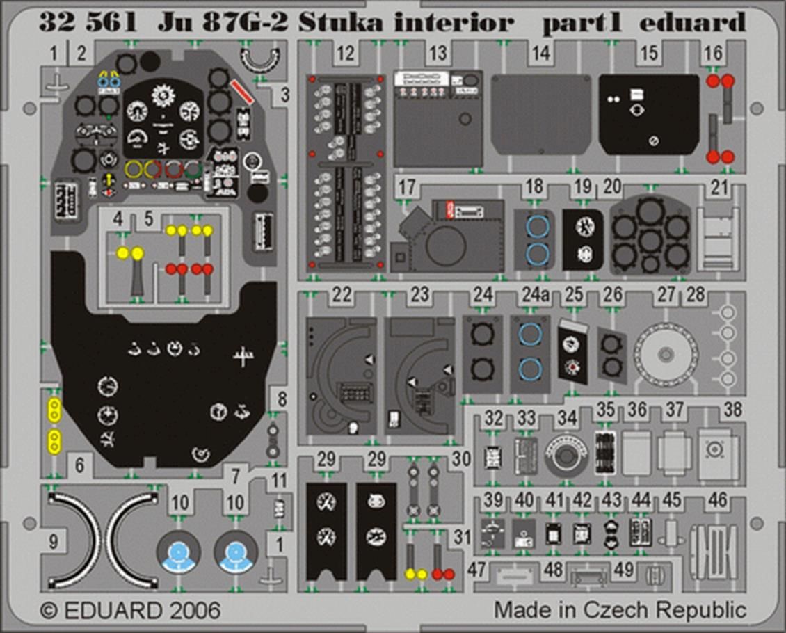 EDUARD 32561 1/32 Ju 87G-2 Stuka interior FOR HASE