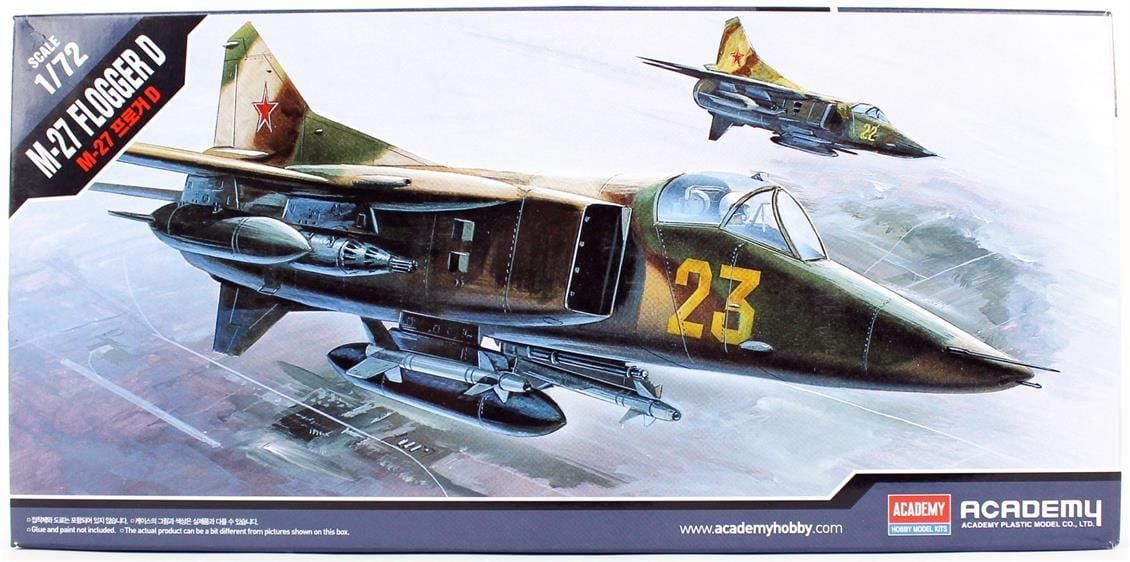 Academy 12455 1/72 MIG-27 Flogger Savaş Uçağı Demonte Plastik Maketi