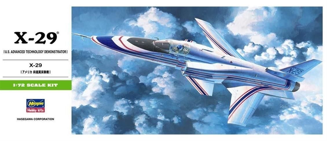 Hasegawa B13 00243 1/72 Ölçek X-29 Savaş Uçağı Plastik Model Kiti