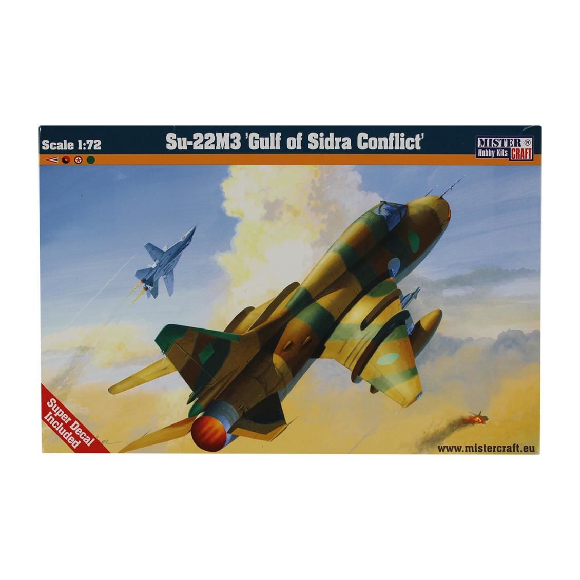 Mistercraft D014 1/72 Su22M3 (Sidra Körfezi Çatışması) Savaş Uçağı Demonte Plastik Maketi