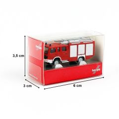 Herpa 66716 1/87 Ölçek MB Atego 10 HLF 20 İtfaiye, Sergilemeye Hazır Model Araç