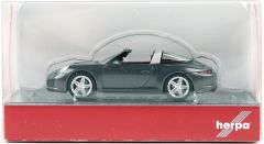 Herpa 038867-002 1/87 Ölçek Porsche 911 Targa 4, Gri, Sergilemeye Hazır Model Araç