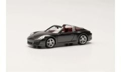Herpa 038867-002 1/87 Ölçek Porsche 911 Targa 4, Gri, Sergilemeye Hazır Model Araç