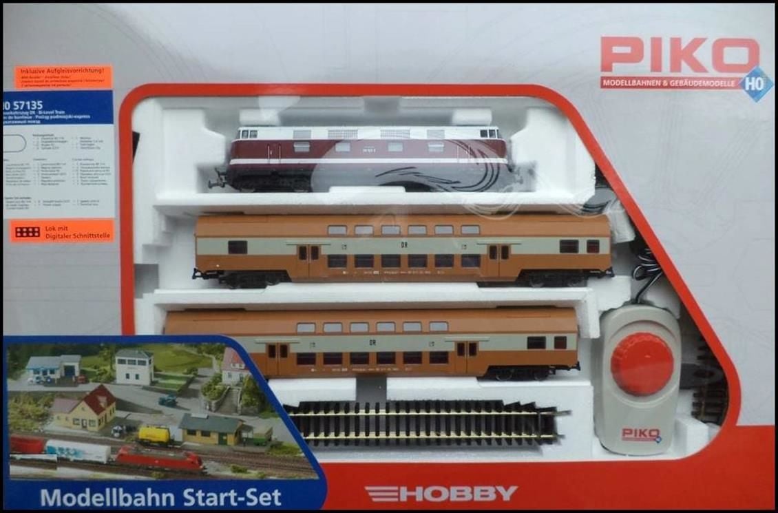 57135 1/87 STARTER SET BR 118 Bİ-LEVEL TRAİN DR IV