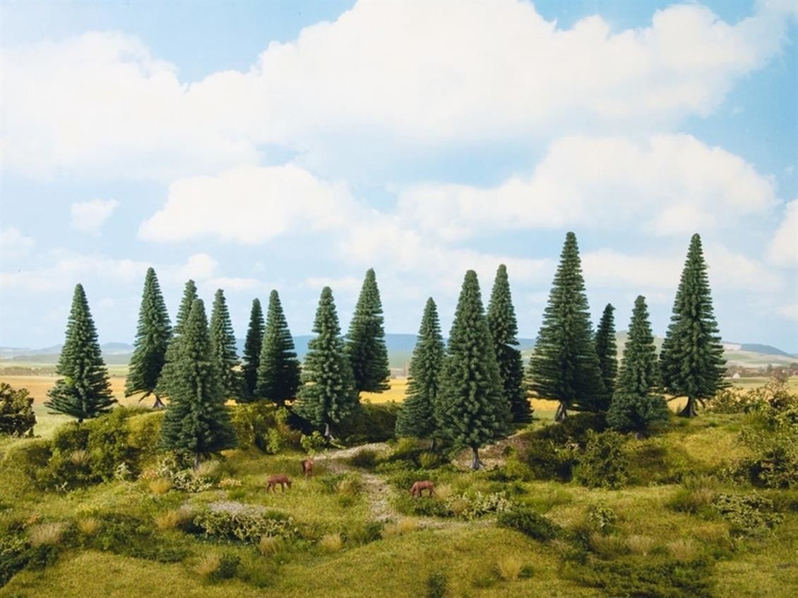 Noch 24640 Köknar Ağaçları, 8 Adet, 10-14 cm. Diorama Malzemesi