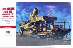 Hasegawa MT57 31157 1/72 Ölçek 60cm Mörser Karl 040 Production Type Demiryolu Zırhlısı Plastik Model Kiti