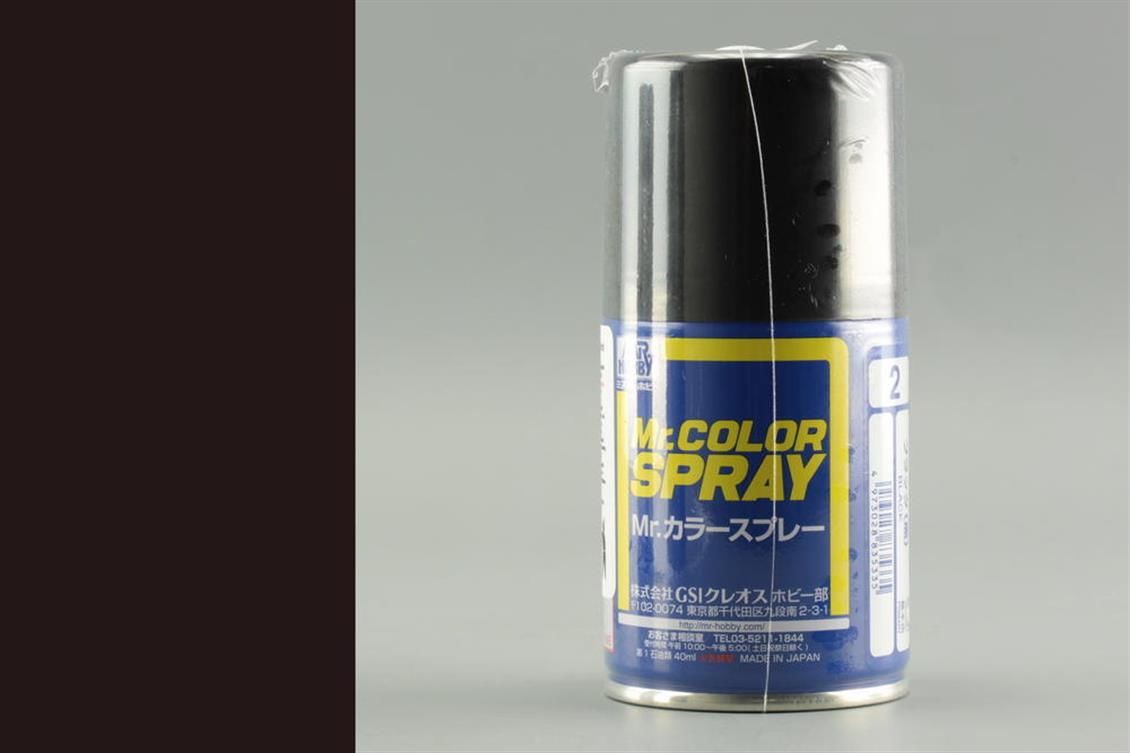 Gunze S002 100 ml. Black, Sprey Mr.Color Serisi Maket Boyası