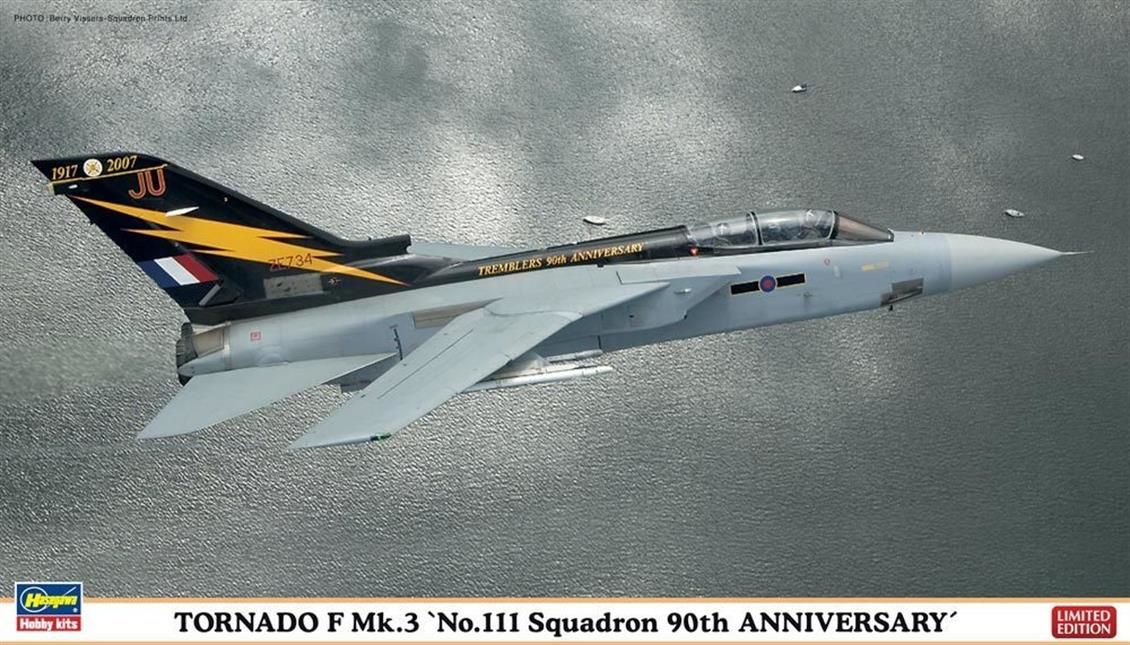 Hasegawa 01959 1/72 Ölçek Torndo F Mk.3 No.111.sq (Limited Edition) Savaş Uçağı Plastik Model Kiti
