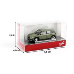 Herpa 038676-004 1/87 Ölçek Audi Q2,  Yeşil, Sergilemeye Hazır Model Araç