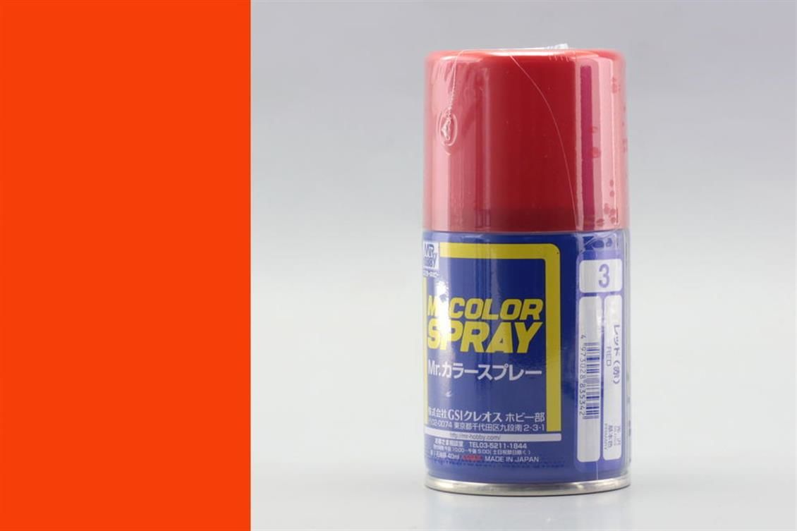 Gunze S003 100 ml. Red, Sprey Mr.Color Serisi Maket Boyası