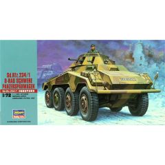 Hasegawa MT53 31153 1/72 Ölçek Sd.Kfz.234/1 Zırhlı Devriye Aracı Plastik Model Kiti