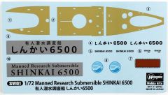 Hasegawa SW01 54001 1/72 Ölçek Shinkai 6500 İnsanlı Araştırma Denizaltısı