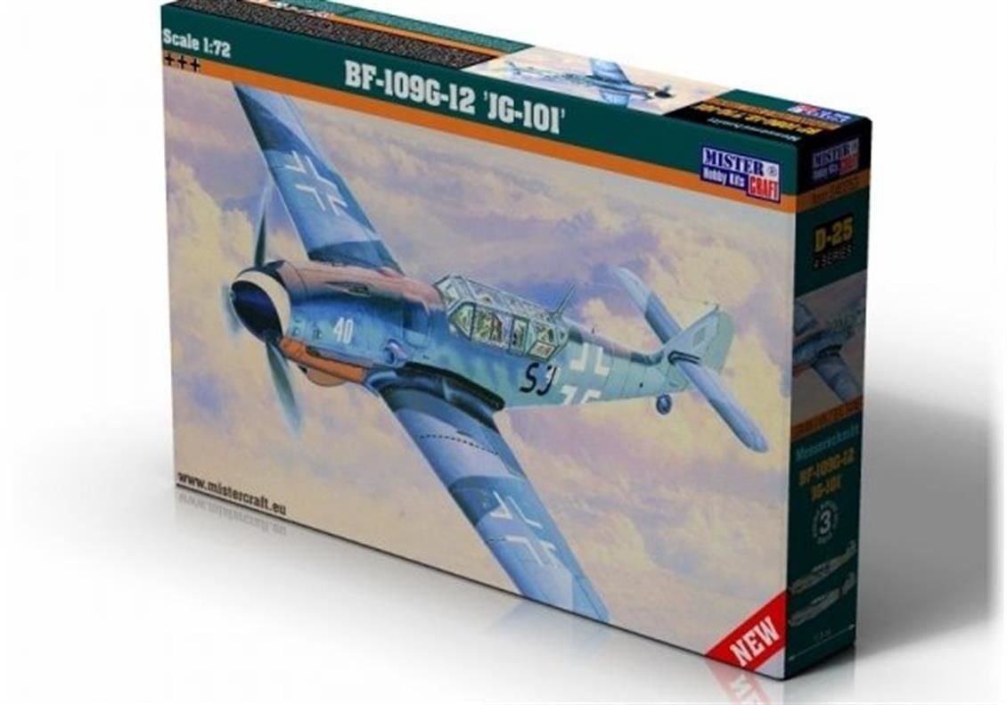 Mistercraft D025 1/72  BF-109G-101 Savaş Uçağı Demonte Plastik Maketi