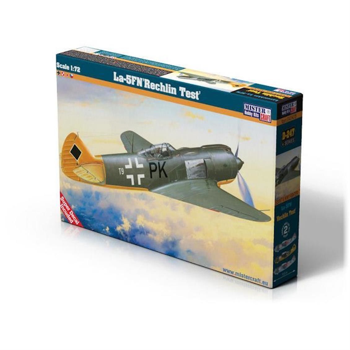 Mistercraft D247 1/72 La-5 N Rechlin Savaş Uçağı Demonte Plastik Maketi