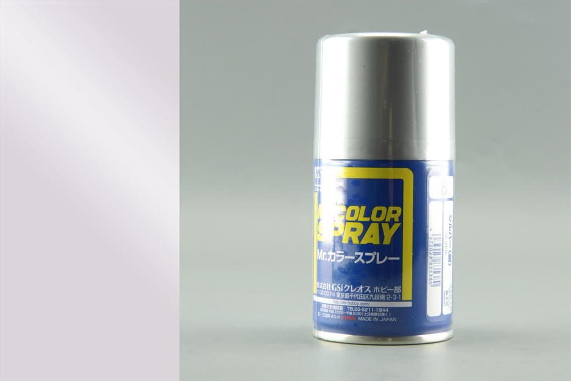 Gunze S008 100 ml. Silver, Sprey Mr.Color Serisi Maket Boyası