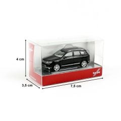 Herpa 038478-002 1/87 Ölçek VW Touareg, Siyah, Sergilemeye Hazır Model Araç