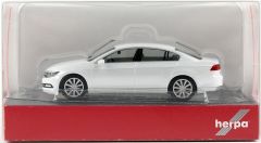 Herpa 038416-002 1/87 Ölçek VW Passat Lim., Metalik Beyaz, Sergilemeye Hazır Model Araç