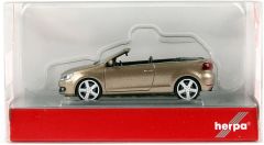 Herpa 034869-002 1/87 Ölçek VW Golf Cabrio, Altın, Sergilemeye Hazır Model Araç