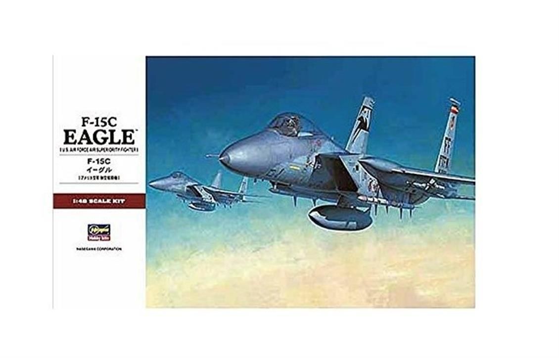 Hasegawa PT49 07249 1/48 Ölçek F-15C Eagle Savaş Uçağı Plastik Model Kiti
