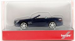 Herpa 034838-002 1/87 Ölçek MB SL-Klasse, Mavi, Sergilemeye Hazır Model Araç